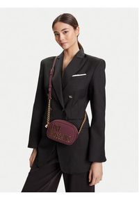 Love Moschino - LOVE MOSCHINO Torebka JC4026PP1NKD0552 Bordowy. Kolor: czerwony. Materiał: skórzane #4