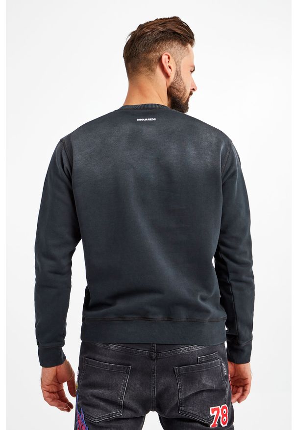 BLUZA DSQUARED2. Długość rękawa: długi rękaw. Długość: długie. Wzór: napisy, nadruk