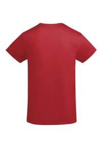 ROLY - Męska Koszulka Breda Plain T-shirt. Kolor: czerwony