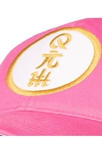 ROBERT KUPISZ - Różowa czapka ORIENT RISING SUN. Kolor: różowy, wielokolorowy, fioletowy. Materiał: bawełna. Wzór: haft #2