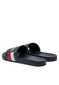 TOMMY HILFIGER - Tommy Hilfiger Klapki Rwb Pool Slide FM0FM05093 Granatowy. Kolor: niebieski. Materiał: skóra