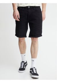Blend Szorty jeansowe 20713326 Czarny Slim Fit. Kolor: czarny. Materiał: bawełna