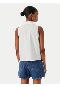 Karl Lagerfeld Jeans Kamizelka B2W11020 Biały Regular Fit. Kolor: biały. Materiał: bawełna #2