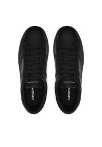 Emporio Armani Sneakersy X4X570 XN840 K001 Czarny. Kolor: czarny. Materiał: skóra