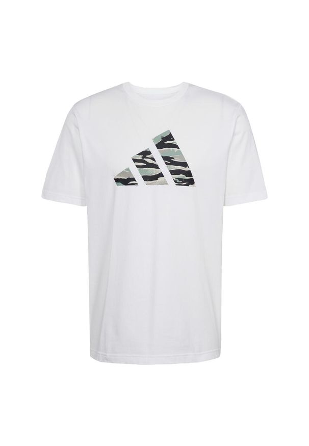 Adidas - Koszulka Codes Camo Graphic. Kolor: biały. Sport: fitness
