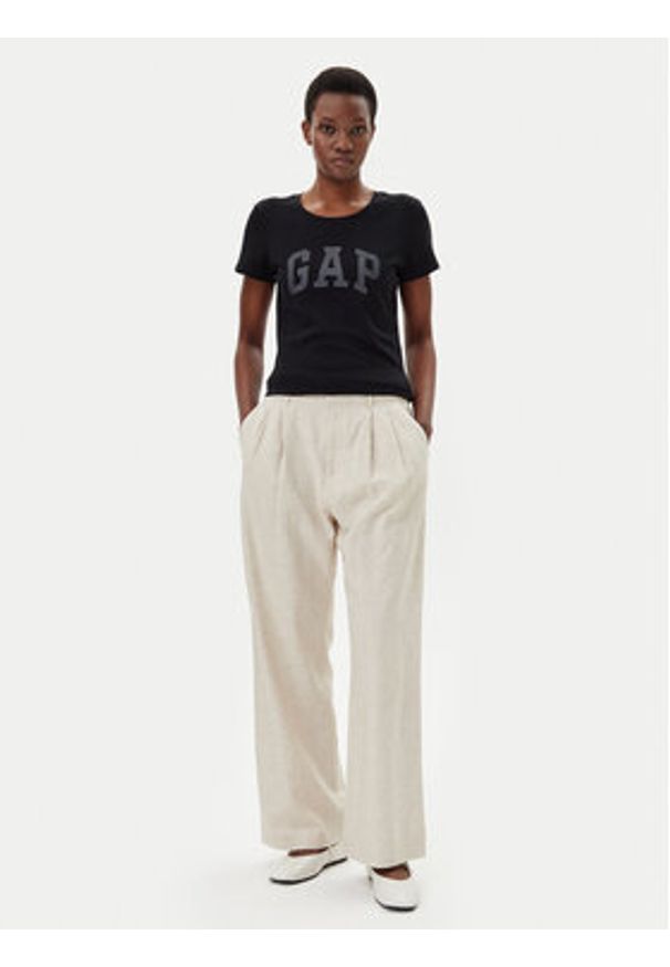 GAP - Gap T-Shirt 729555-06 Czarny Regular Fit. Kolor: czarny. Materiał: bawełna