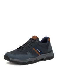 Rieker Sneakersy 11211-14 Granatowy. Kolor: niebieski. Materiał: syntetyk, materiał