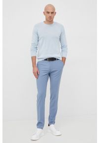 Liu Jo sweter bawełniany M122P202GIROENTRY męski lekki. Kolor: niebieski. Materiał: bawełna. Długość rękawa: długi rękaw. Długość: długie #2