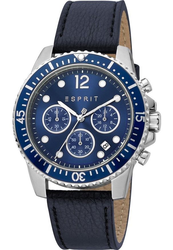 Esprit Zegarek marki Esprit model ES1G373L kolor Niebieski. Akcesoria męski. Sezon: Cały rok NoSize. Kolor: niebieski