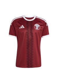 Adidas - Koszulka podstawowa Qatar 26. Kolor: czerwony. Technologia: ClimaCool (Adidas). Sport: piłka nożna #1