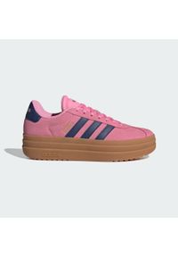 Adidas - Buty VL Court Bold. Kolor: żółty, różowy, niebieski, wielokolorowy. Obcas: na platformie