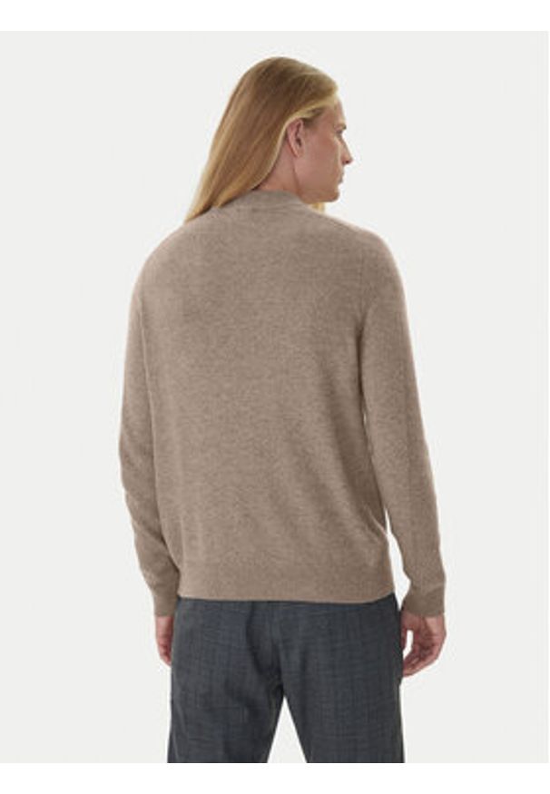 JOOP! Sweter 17 JK-16Luanor 30047357 Beżowy Modern Fit. Kolor: beżowy. Materiał: syntetyk