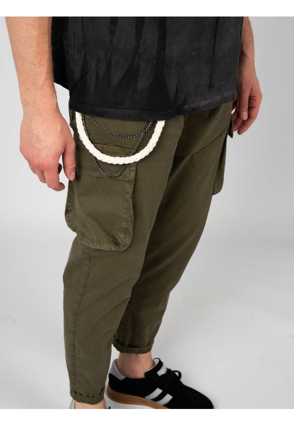 Xagon Man Spodnie | P25032CR4057 | Mężczyzna | Zielony. Okazja: na co dzień. Kolor: zielony. Materiał: bawełna, elastan. Styl: elegancki, casual