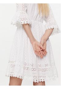 Iconique Sukienka letnia Giorgia IC24-002 Biały Regular Fit. Kolor: biały. Materiał: bawełna. Sezon: lato #5