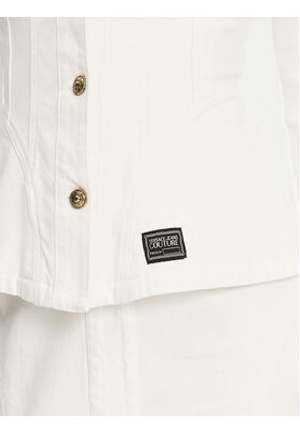 Versace Jeans Couture Sukienka koktajlowa 78HAO951 Biały Slim Fit. Kolor: biały. Materiał: bawełna. Styl: wizytowy