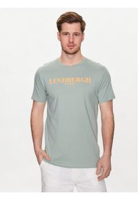 Lindbergh T-Shirt 30-400222 Zielony Relaxed Fit. Kolor: zielony. Materiał: bawełna