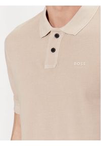 BOSS - Boss Polo Prime 50507813 Beżowy Regular Fit. Typ kołnierza: polo. Kolor: beżowy. Materiał: bawełna