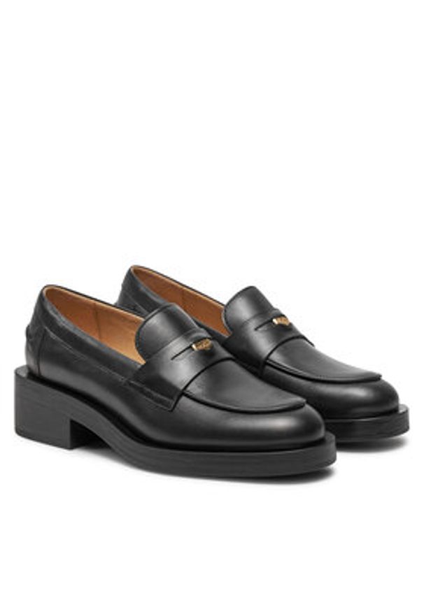 BOSS - Boss Loafersy Iryna Mocc C 50523445 Czarny. Kolor: czarny. Materiał: skóra