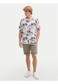 Tom Tailor Denim Koszula 1045191 Biały Relaxed Fit. Kolor: biały. Materiał: len, wiskoza #4