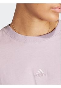 Adidas - adidas T-Shirt ALL SZN IR8867 Fioletowy Oversize. Kolor: fioletowy. Materiał: bawełna