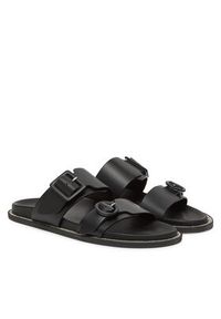 Pollini Klapki SA28172C0MTCS000 Czarny. Kolor: czarny. Materiał: skóra