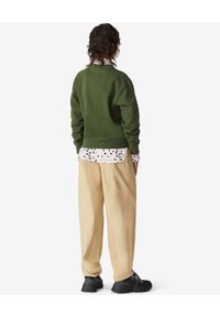 Kenzo - KENZO - Zielona bluza z kolorowym logo. Kolor: zielony. Materiał: jeans, bawełna. Długość rękawa: długi rękaw. Długość: długie. Wzór: kolorowy. Sezon: wiosna. Styl: klasyczny #4