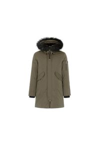 Ochnik - Kurtka męska. Okazja: na co dzień. Kolor: oliwkowy. Materiał: poliester. Sezon: jesień, zima. Styl: sportowy, casual, elegancki #1