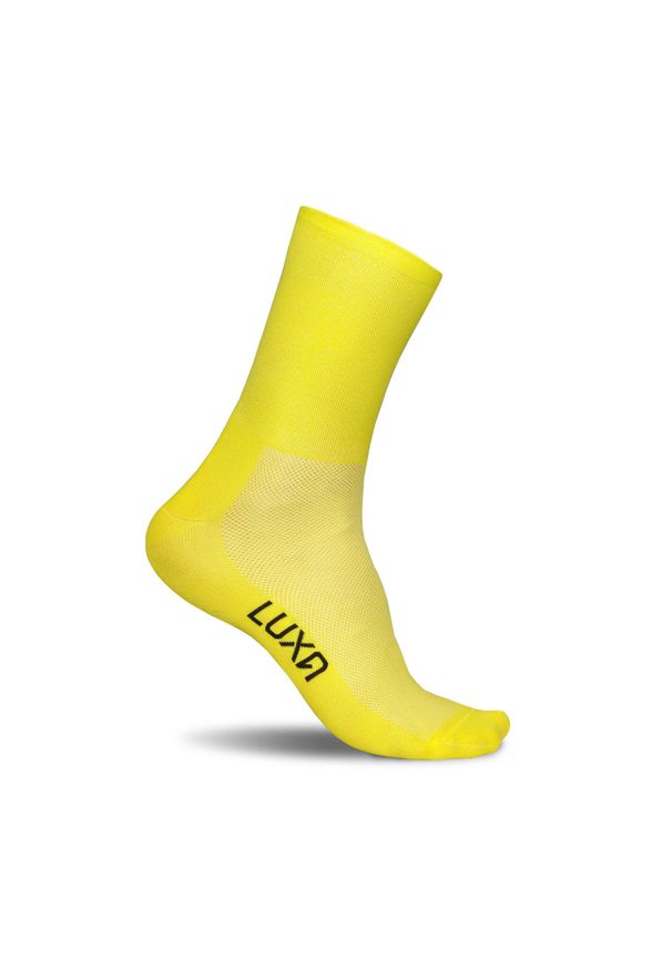 LUXA - Skarpetki Rowerowe Unisex Luxa Classic. Kolor: żółty. Materiał: poliamid, elastan
