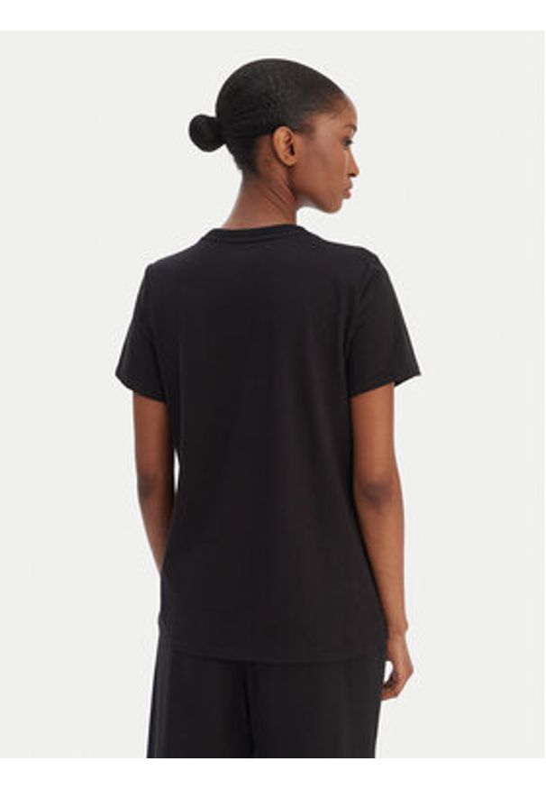 DKNY Sport T-Shirt DP6T1557 Czarny Relaxed Fit. Kolor: czarny. Materiał: bawełna. Styl: sportowy