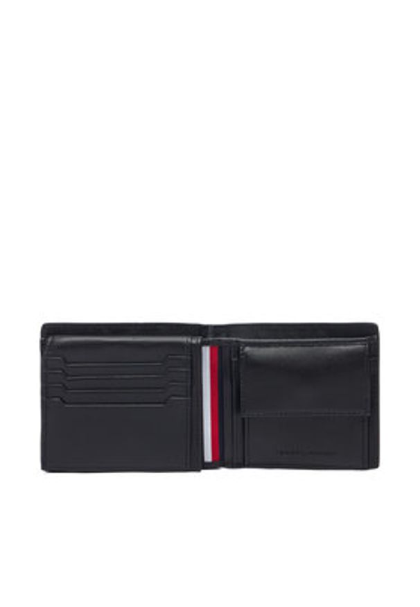 TOMMY HILFIGER - Tommy Hilfiger Portfel Th Soho Cc Flap And Coin AM0AM14503 Czarny. Kolor: czarny. Materiał: skóra