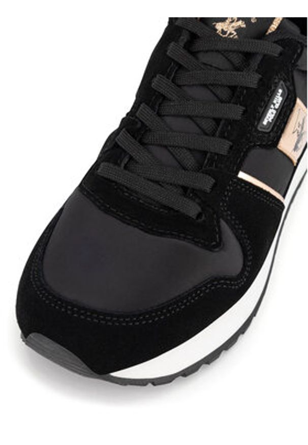 Beverly Hills Polo Club Sneakersy W-3C098-2A324 Czarny. Kolor: czarny. Materiał: zamsz, skóra
