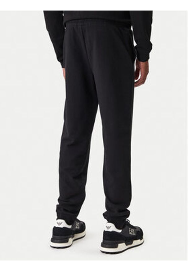 EA7 Emporio Armani Spodnie dresowe 7M001415 AF22266 MC004 Czarny Regular Fit. Kolor: czarny. Materiał: bawełna