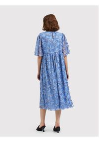 Selected Femme Sukienka koktajlowa Justine 16085467 Niebieski Loose Fit. Kolor: niebieski. Materiał: syntetyk. Styl: wizytowy #5