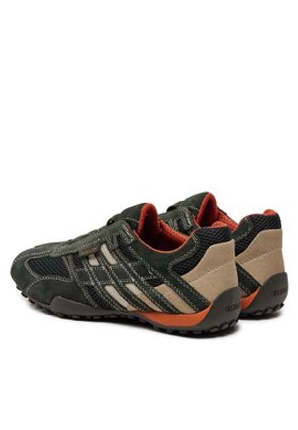 Geox Półbuty U Snake L U4207L 02214 C1300 Zielony. Kolor: zielony. Materiał: materiał