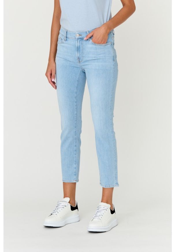 7 FOR ALL MANKIND Jasne jeansy damskie Wind Catcher, Rozmiar 27. Kolor: niebieski