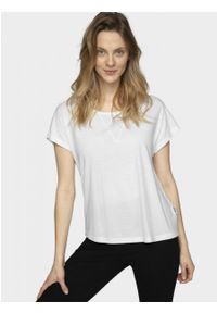 outhorn - T-shirt damski. Materiał: wiskoza, poliester, dzianina, jersey