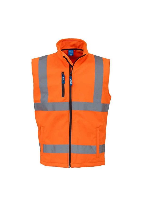 YOKO - Softshellowa Kamizelka Dla Dorosłych Unisex HiVis. Kolor: żółty, pomarańczowy, wielokolorowy
