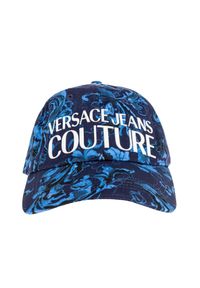 Guess - VERSACE JEANS COUTURE Granatowa bawełniana czapka z daszkiem The Middle. Kolor: niebieski. Materiał: jeans, bawełna. Styl: elegancki #3