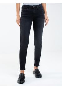 Big-Star - Spodnie jeans damskie ciemnoszare Maila 896. Okazja: na co dzień. Kolor: szary. Styl: casual, klasyczny #1