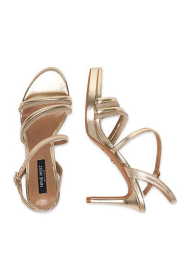Nine West Sandały CEO-25120-2508 Złoty. Kolor: złoty. Materiał: materiał