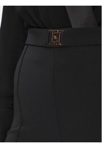Elisabetta Franchi Spodnie materiałowe PA-T15-41E2-V300 Czarny Flare Fit. Kolor: czarny. Materiał: syntetyk #2