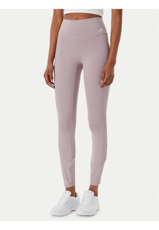 Adidas - adidas Legginsy Optime Workout KD9252 Fioletowy Slim Fit. Kolor: fioletowy. Materiał: syntetyk