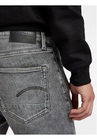 G-Star RAW - G-Star Raw Szorty jeansowe 3301 D10481-D535 Szary Slim Fit. Kolor: szary. Materiał: bawełna #4