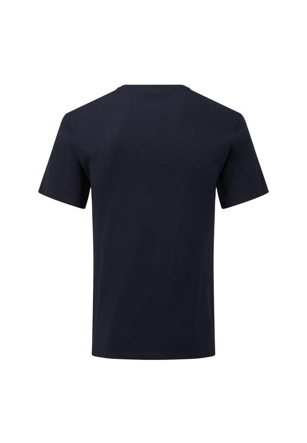 FRUIT OF THE LOOM - Koszulka Unisex Dla Dorosłych Z Dekoltem W Serek. Typ kołnierza: dekolt w serek. Kolor: niebieski