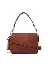 Desigual Torebka Dejavu Phuket 25SAXP53 Brązowy. Kolor: brązowy. Materiał: skórzane
