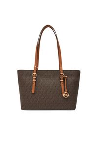 MICHAEL Michael Kors Torebka Quinn 30T5GQNT2B Brązowy. Kolor: brązowy. Materiał: skórzane