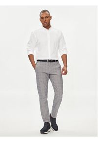 JOOP! Jeans Koszula 30031215 Biały Regular Fit. Kolor: biały. Materiał: bawełna, len