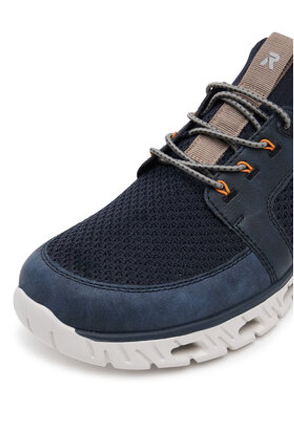Rieker Sneakersy 04351-14 Granatowy. Kolor: niebieski. Materiał: materiał