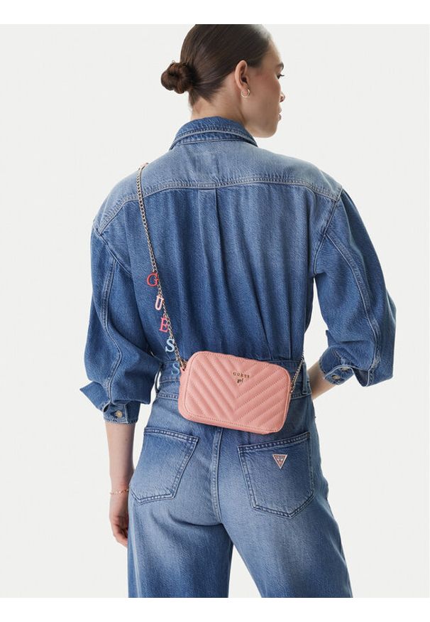 Guess Torebka J4GZ23 WFZL0 Różowy. Kolor: różowy. Materiał: skórzane