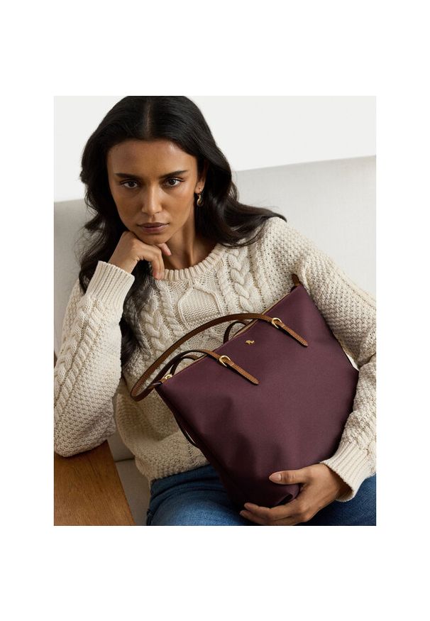 Lauren Ralph Lauren - Torebka LAUREN RALPH LAUREN. Kolor: czerwony